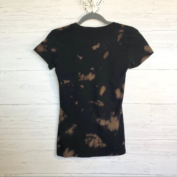 THE BEATLES Abbey Road custom acid wash tee women's size small - Picture 4 of 5